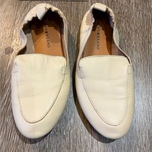 Lucky Brand Ivory Leather Loafers